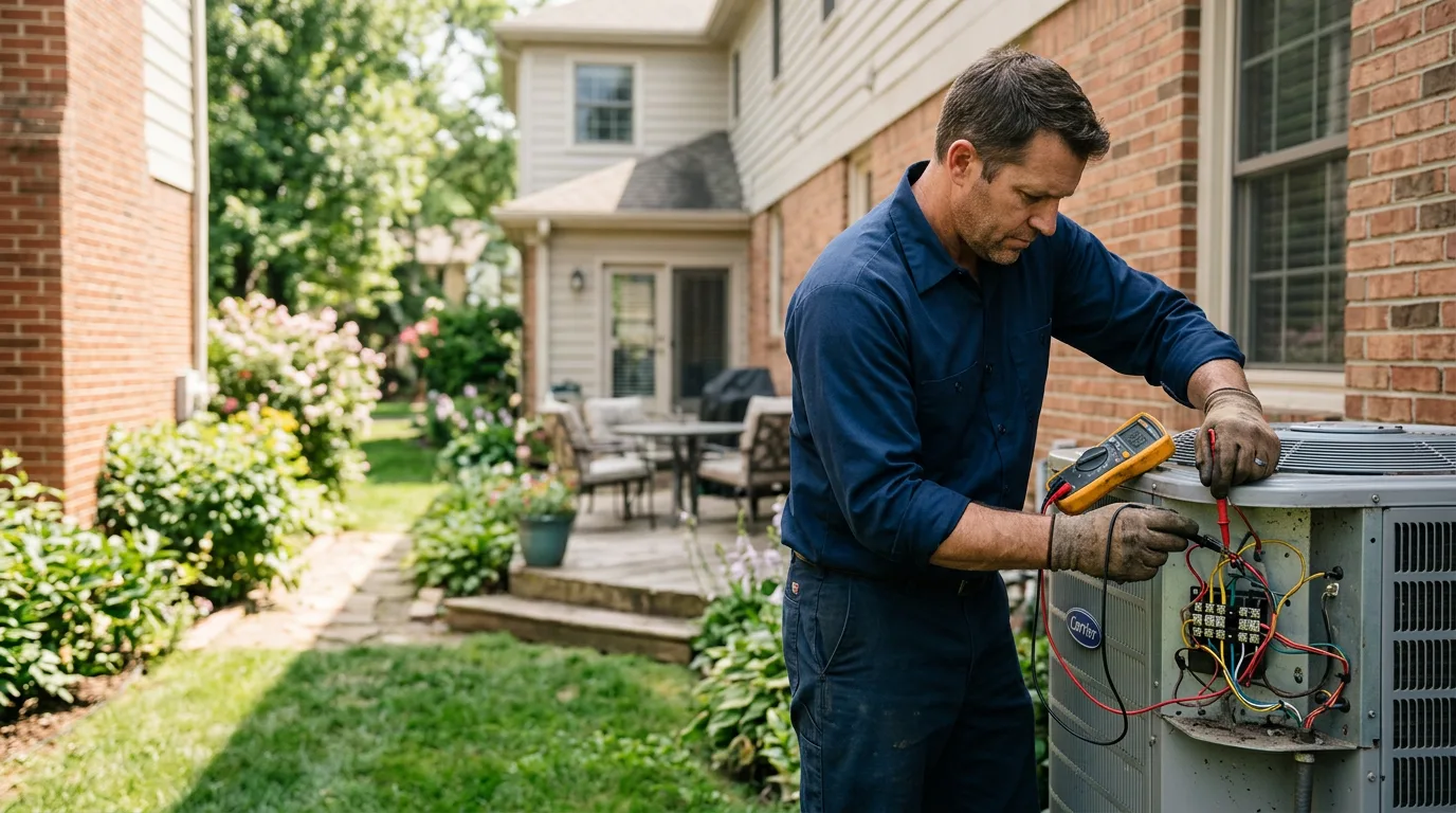 HVAC technician working near Saint George, UT